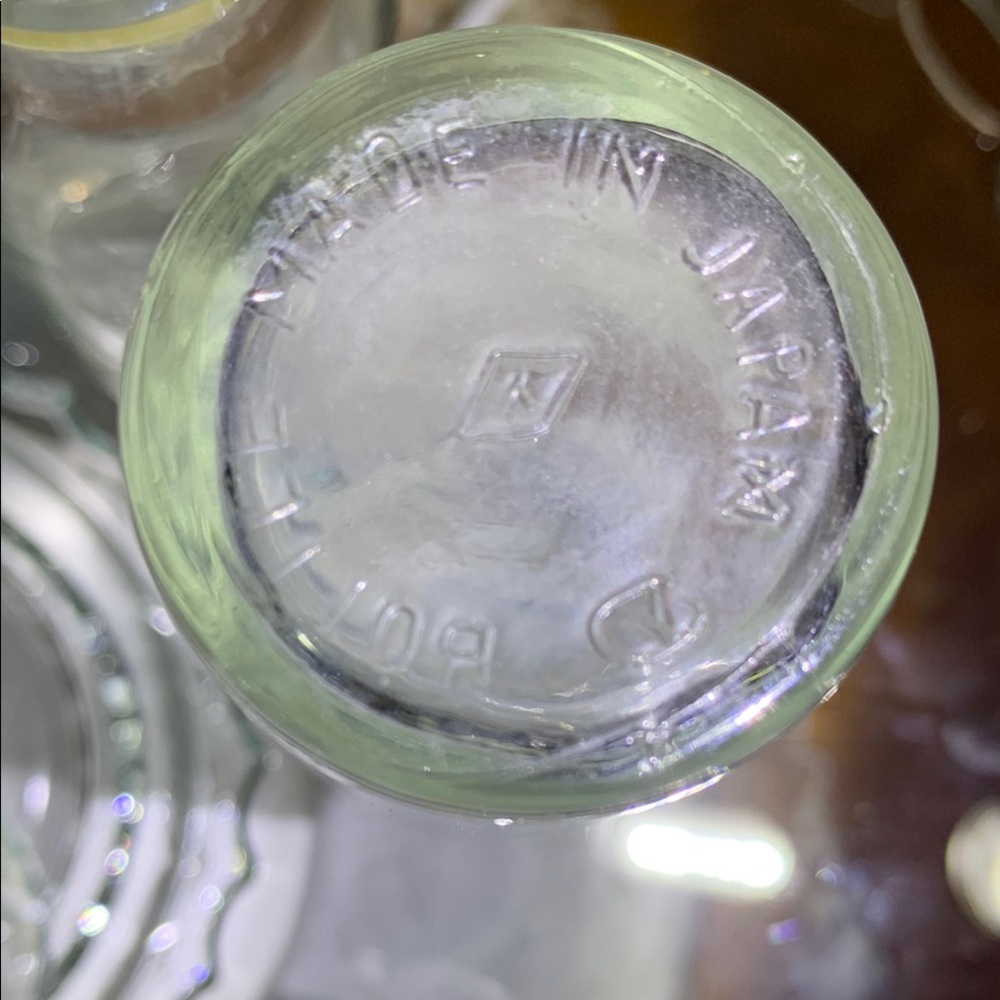 LOVE Potion or SPICE Glass Clear Jars VINTAGE Set/12 - for that GOTHIC effect... - Picture 8 of 10
